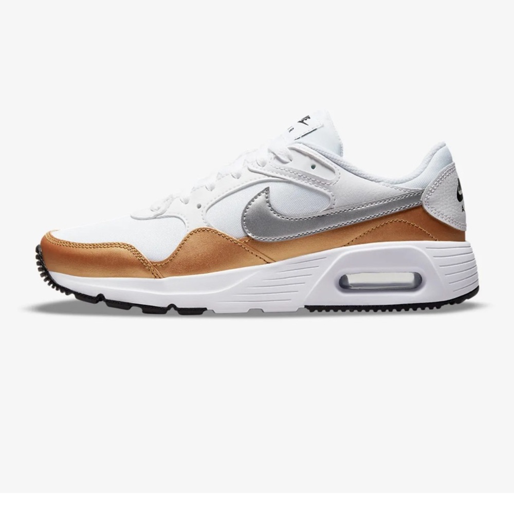 White Metallic Silver Nike Air Max